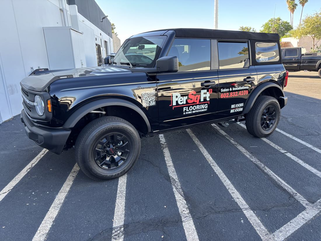 PerSqFt Flooring, Ford Bronco lettering