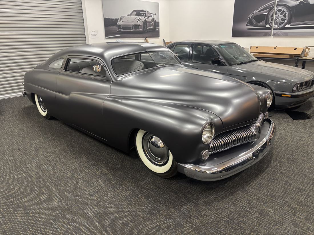 1950 Mercury lead sled, Satin charcoal color change