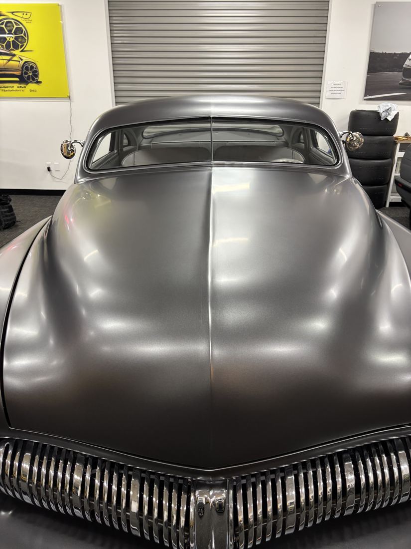 1950 Mercury lead sled, Satin charcoal color change