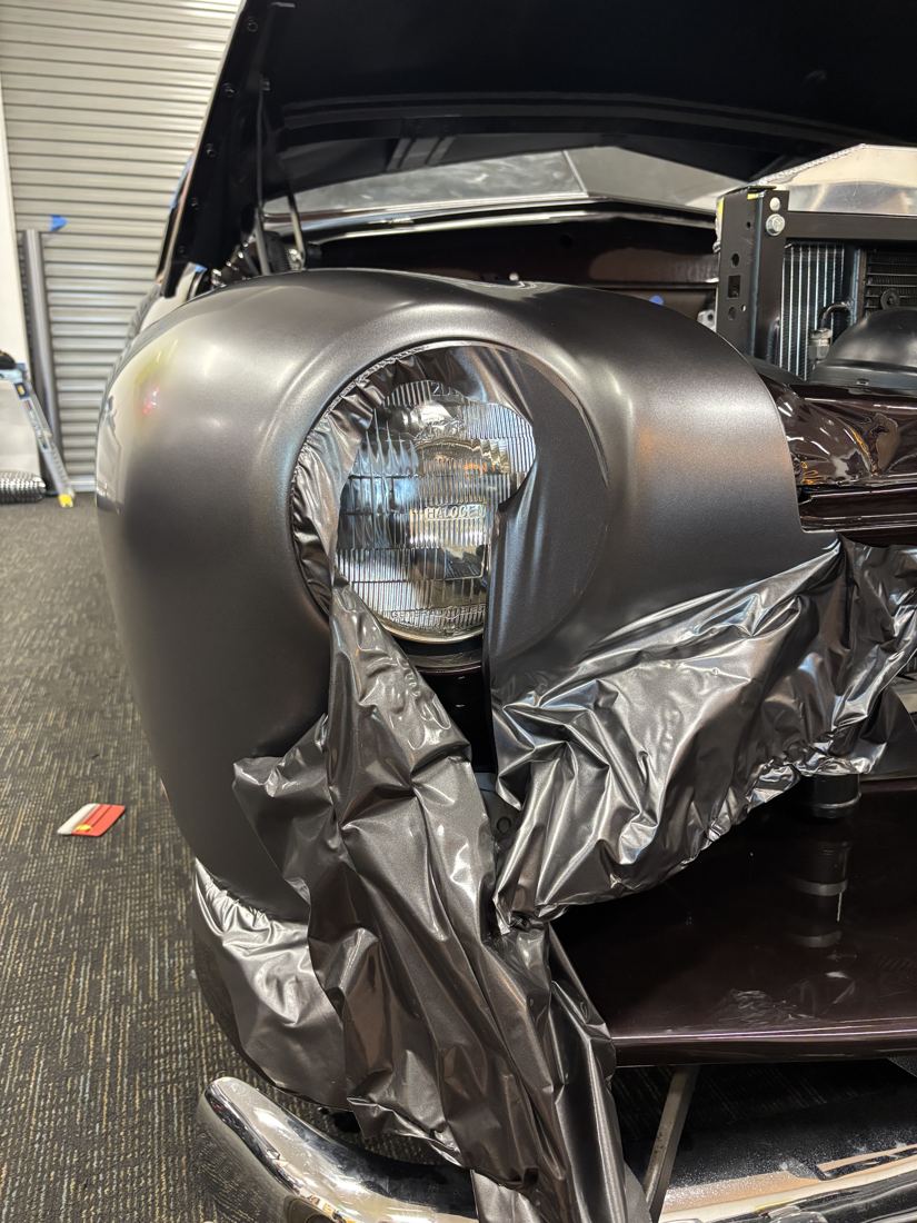 1950 Mercury lead sled, Satin charcoal color change